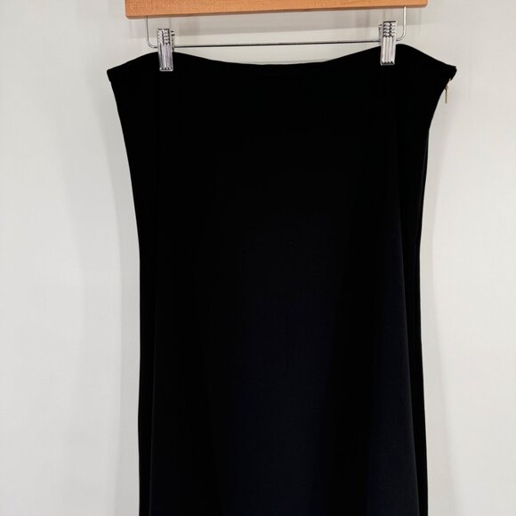 Calvin Klein Womens Black A-Line skirt Size 14 career knee length - Picture 6 of 9